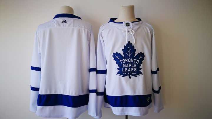 Men Toronto Maple Leafs Blank White Adidas Hockey Stitched NHL Jerseys->toronto maple leafs->NHL Jersey
